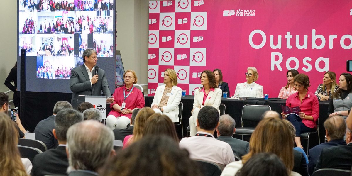 Governo de SP lança campanha Outubro Rosa com Dia D de combate ao câncer de mama