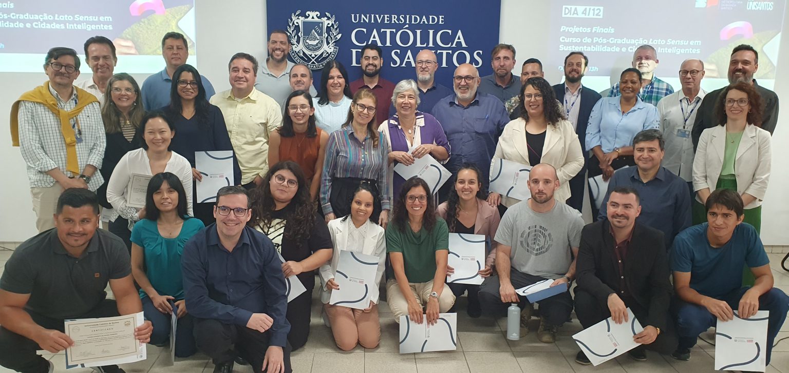 PARCERIA – Gestores dos nove municípios da Baixada Santista apresentam projetos desenvolvidos no curso de pós-graduação em Sustentabilidade e Cidades Inteligentes